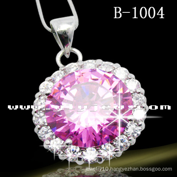 High Quality Pink Circle Fashion Necklace (B-1004)